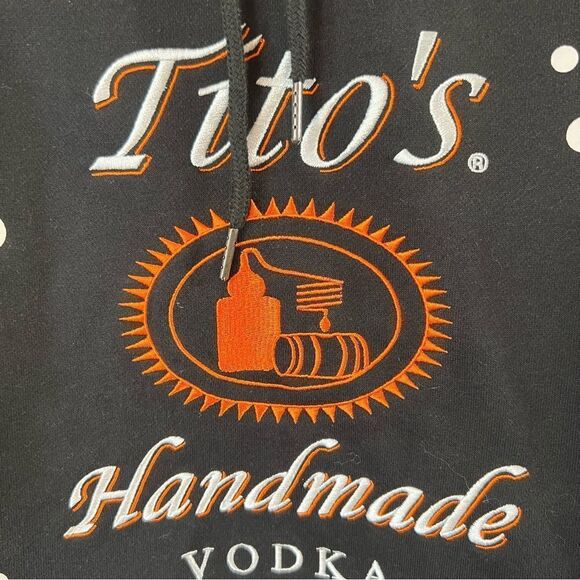 Titos Handmade Vodka Graphic Holiday Sweatshirt Hoodie - Picture 3 of 11